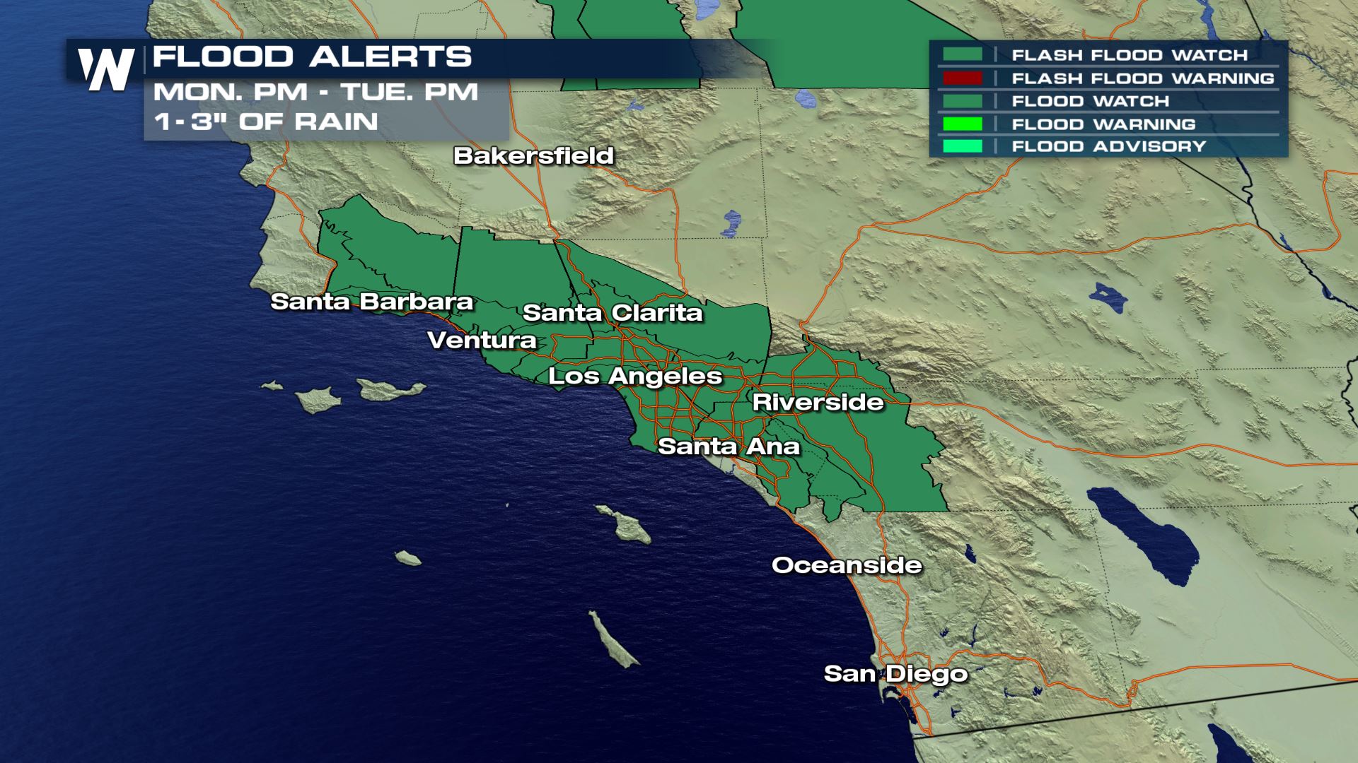 Flash Flood Threat Prompts California Evacuations WeatherNation