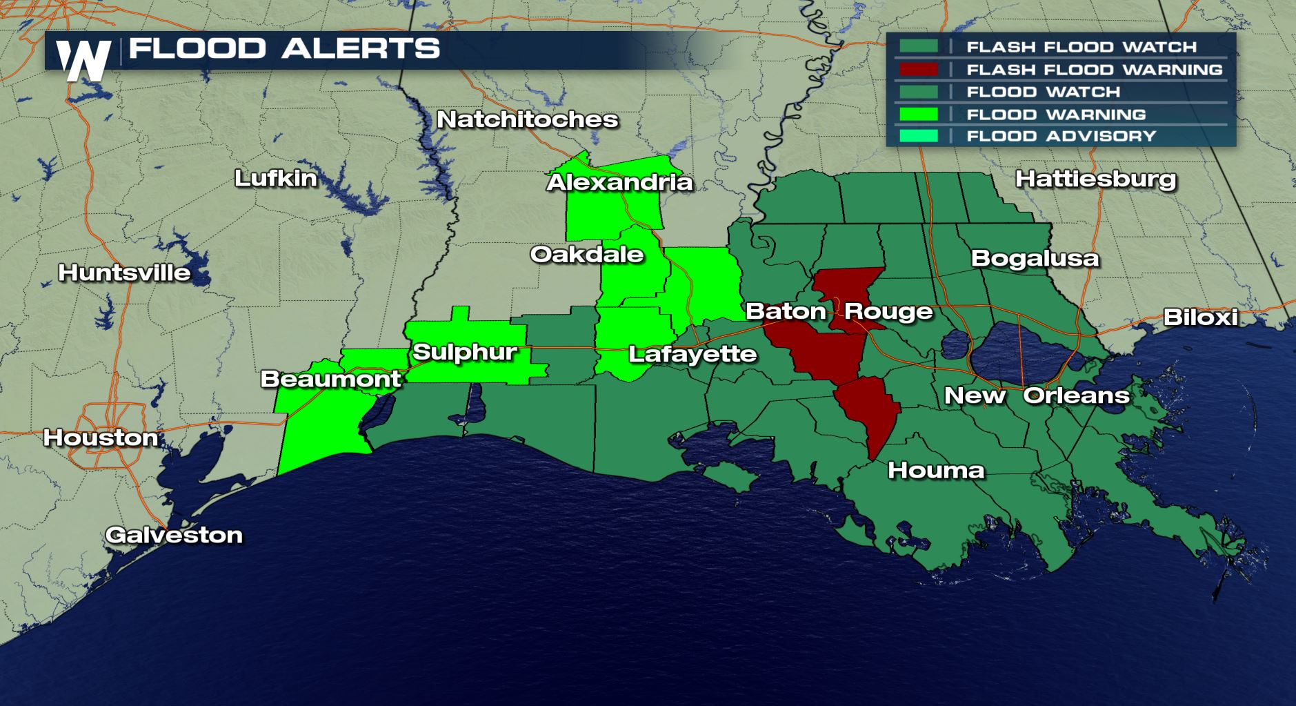 Flash Flooding for the Gulf Coast - WeatherNation