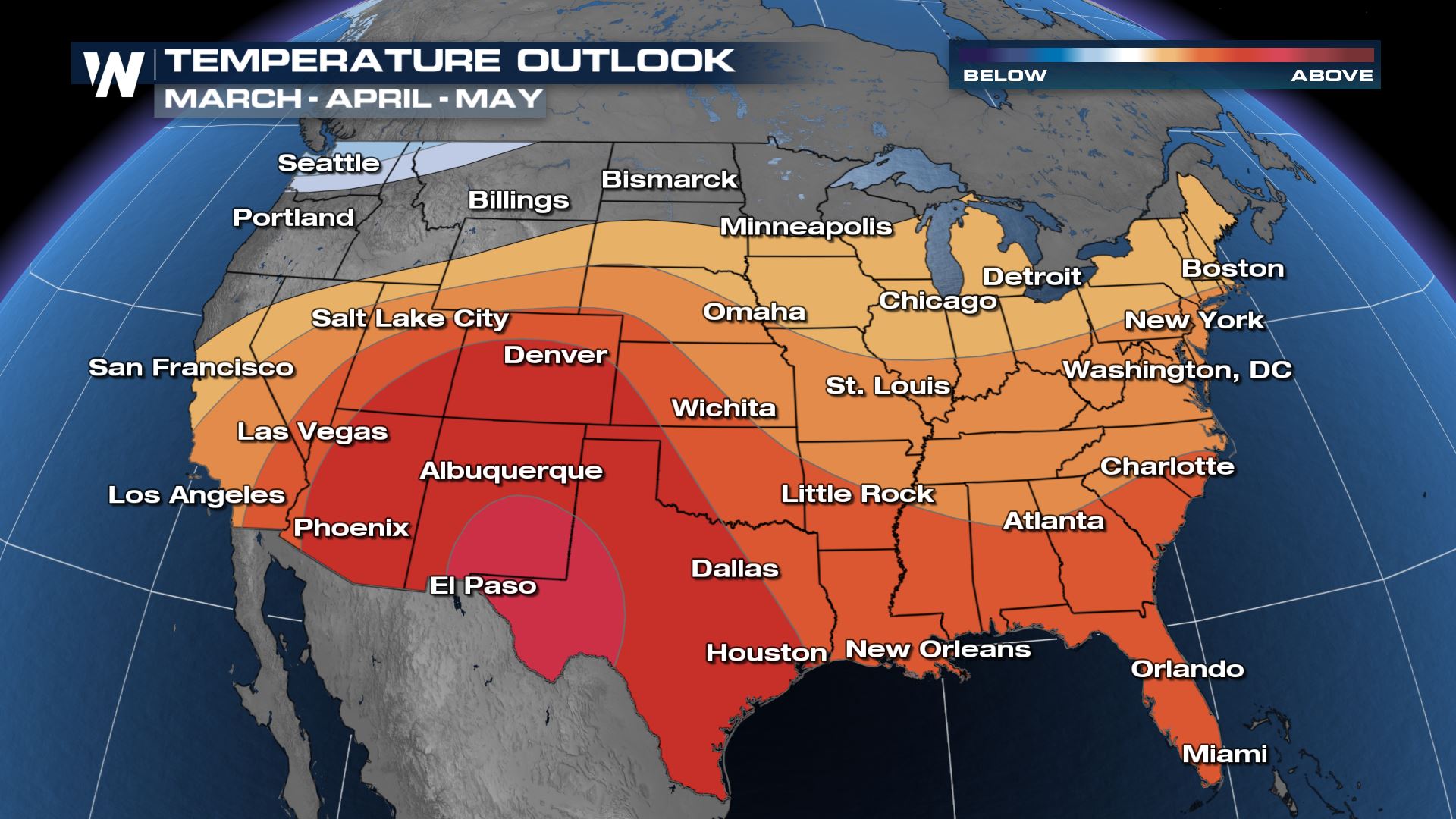 NOAA Spring Outlook Warmer Than Normal Across Most of the Nation