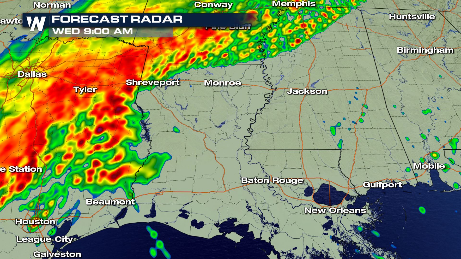 Severe Storm Chances in the South Wednesday WeatherNation