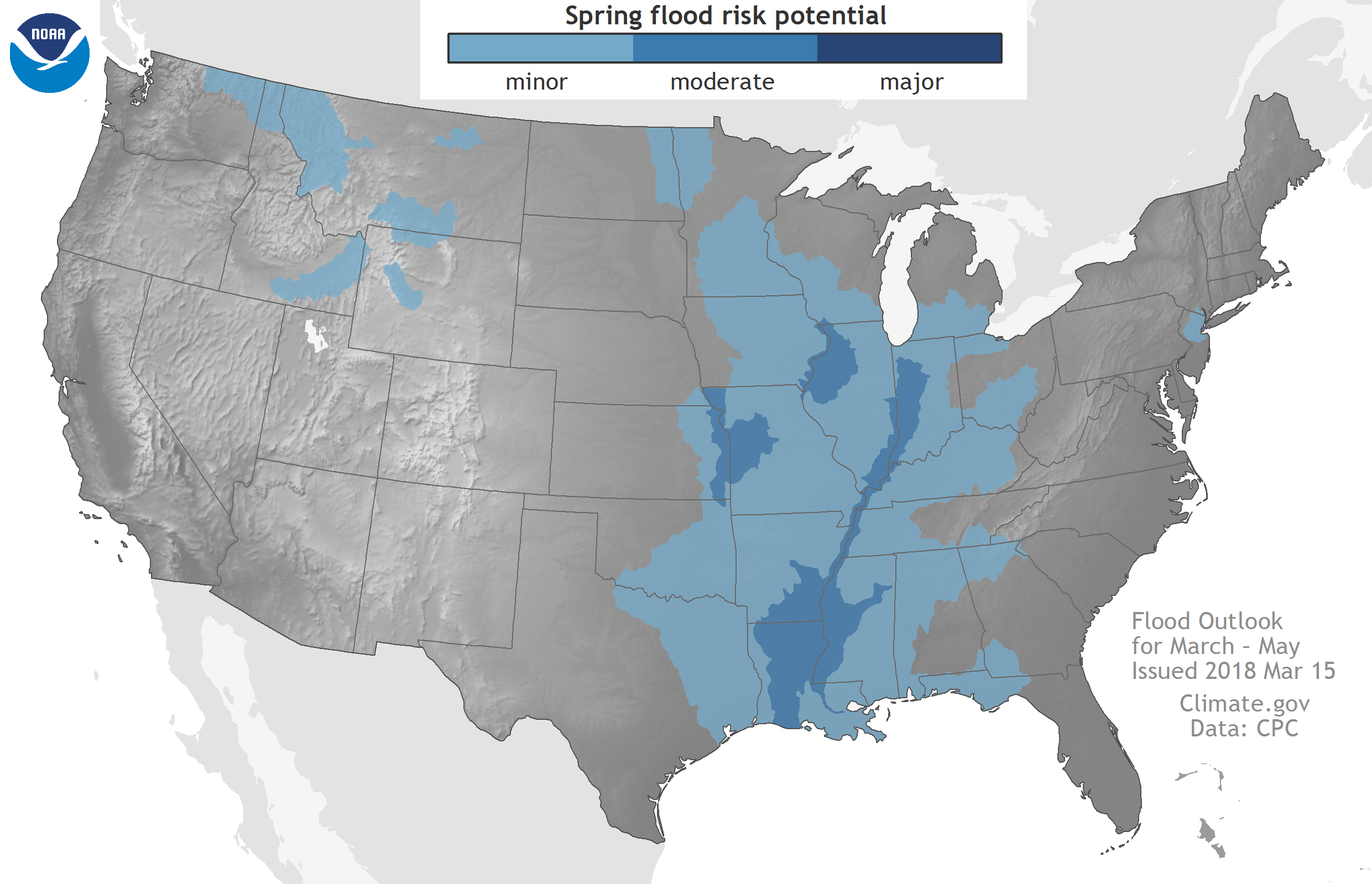 NOAA Spring Flood Outlook: Moderate River flooding Likely - WeatherNation