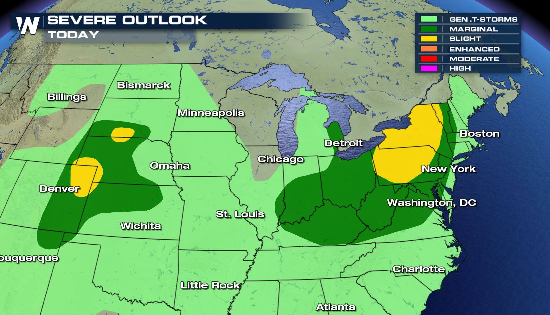 Severe Weather Threat for the Northeast, Central Plains Wednesday ...
