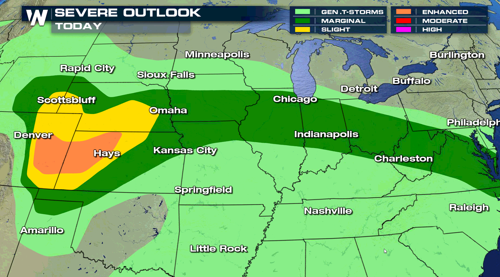 Large Hail and Isolated Tornadoes Possible Along the Front Range ...