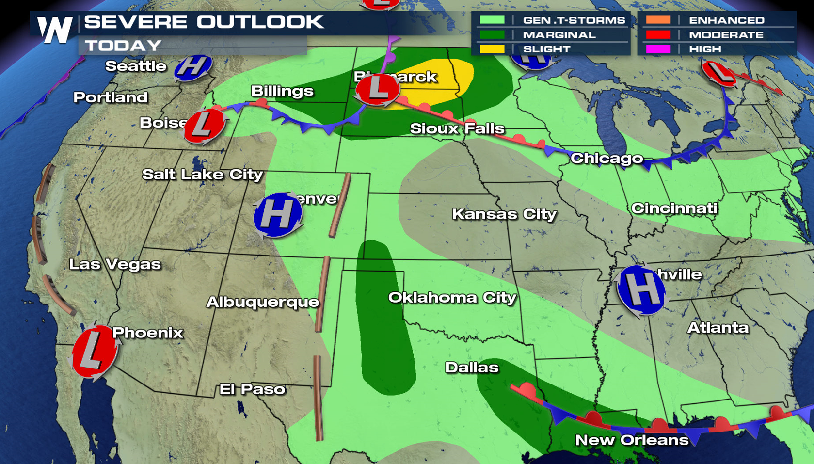 Severe Weather Threat in the High Plains and Upper Midwest - WeatherNation