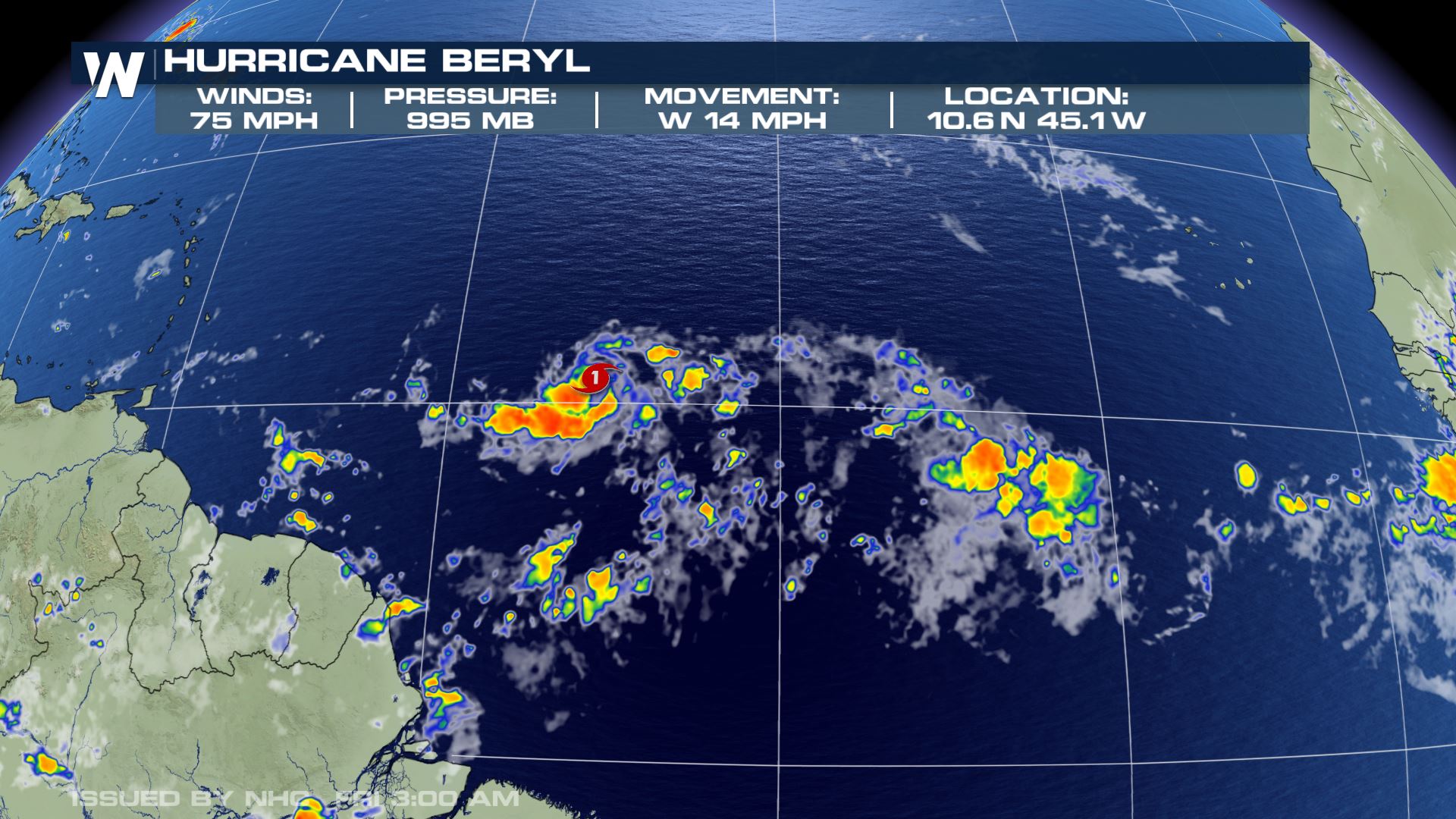 Hurricane beryl hit projected forecast