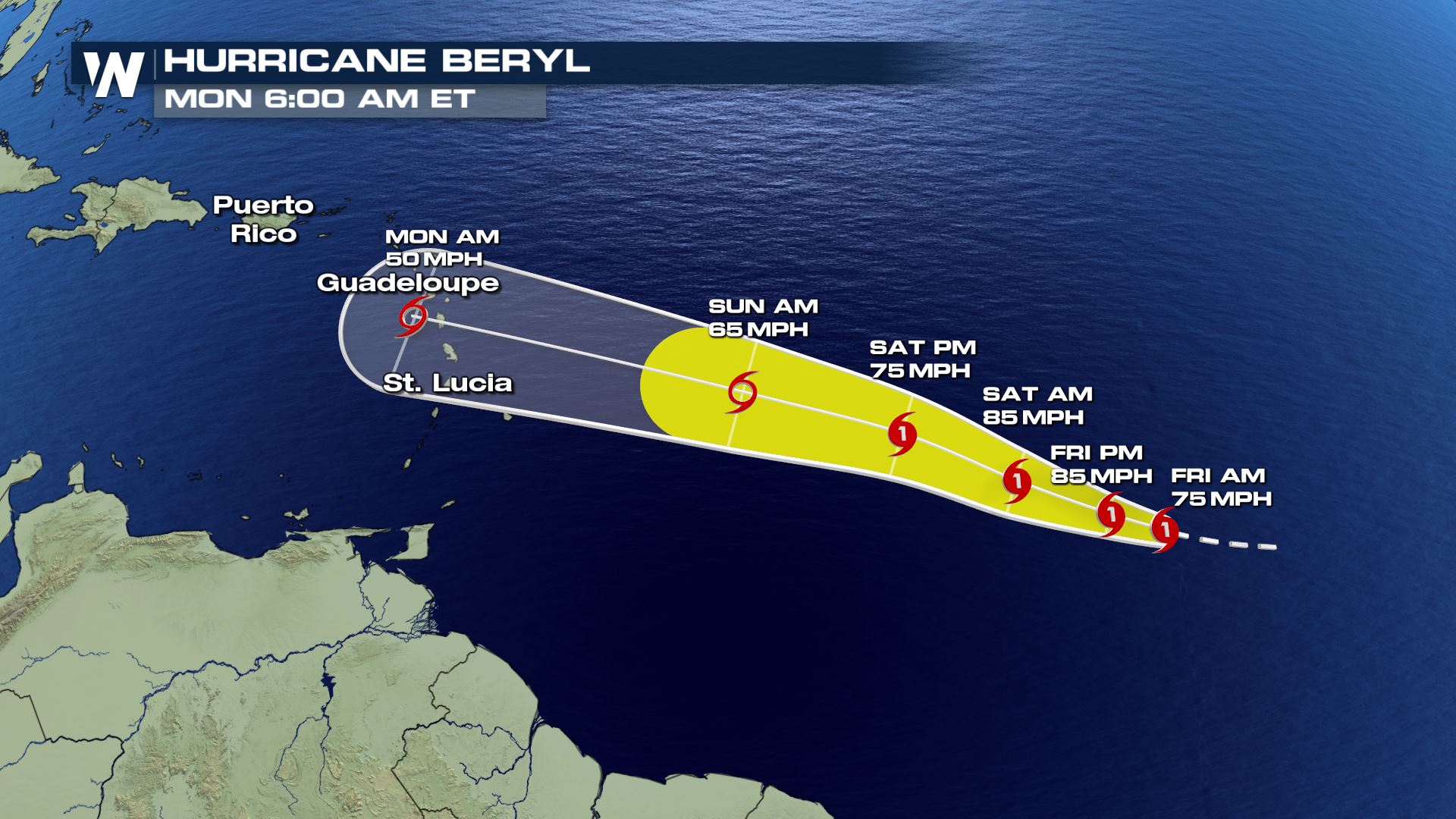 Beryl wsvn caribbean