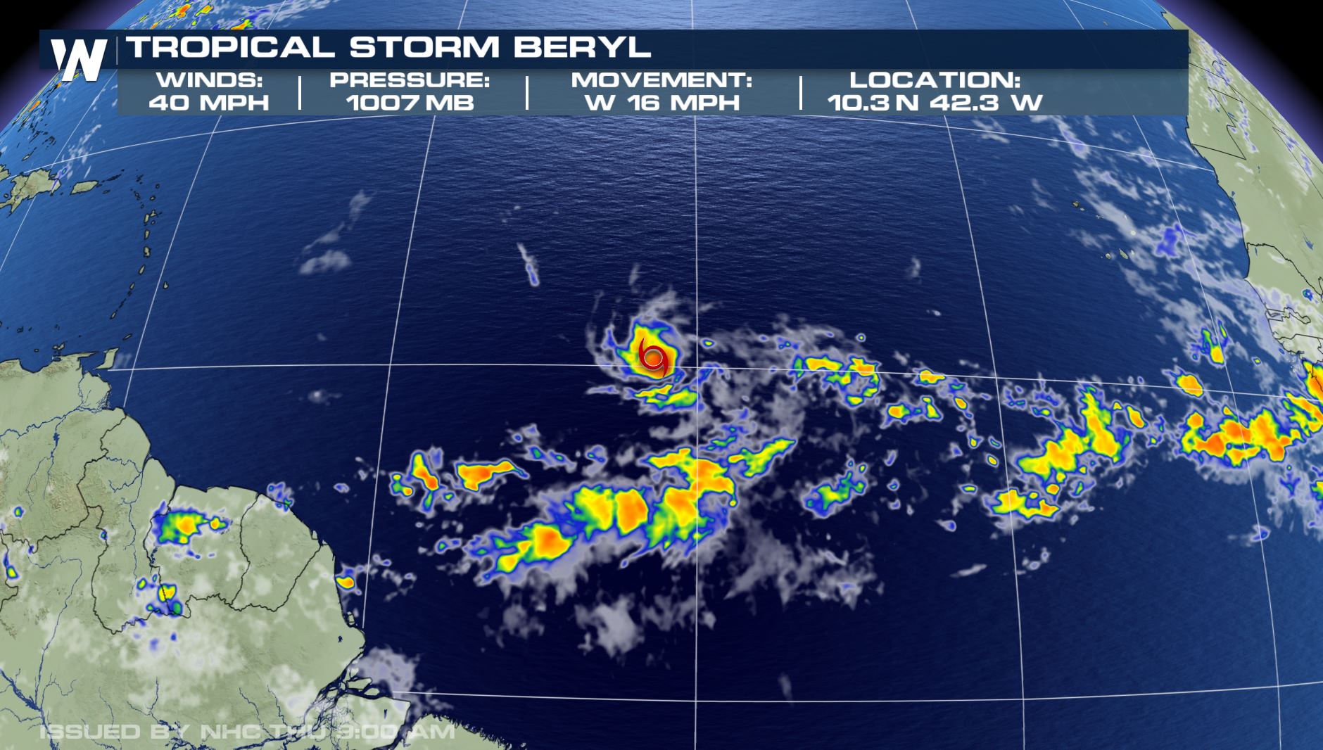 Beryl haiti hurricane forecast map rains gusty approaches tropical storm heavy winds expected