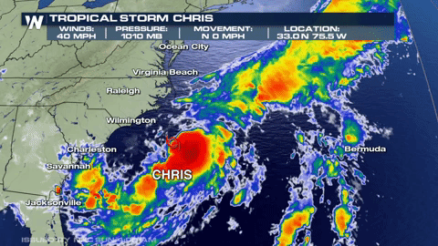 Tropical Storm Chris forms in the Atlantic - WeatherNation