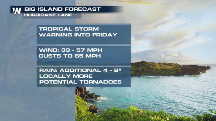 Powerful Hurricane Lane Moves Toward Hawaiian Islands