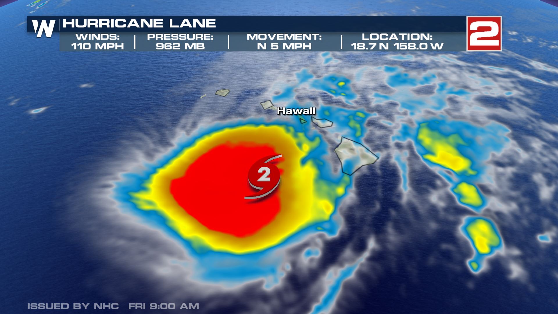 Powerful Hurricane Lane Moves Toward Hawaiian Islands - WeatherNation