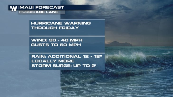 Powerful Hurricane Lane Moves Toward Hawaiian Islands