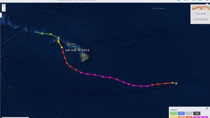 Hurricane Lane: Rare Forecast of Hurricane Landfall for Hawaii