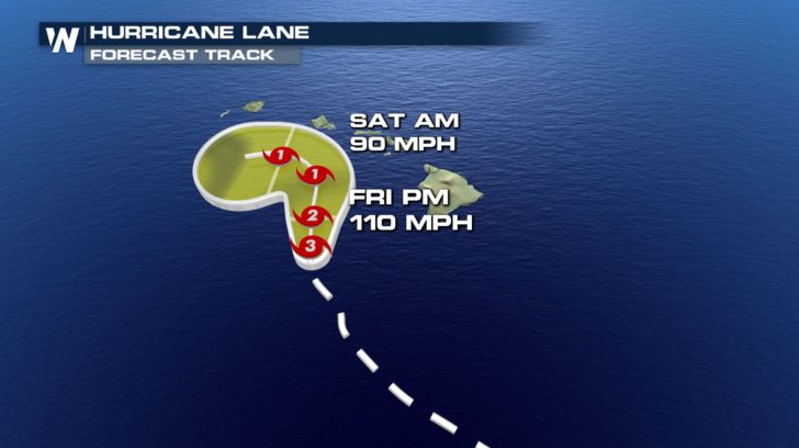 Powerful Hurricane Lane Moves Toward Hawaiian Islands