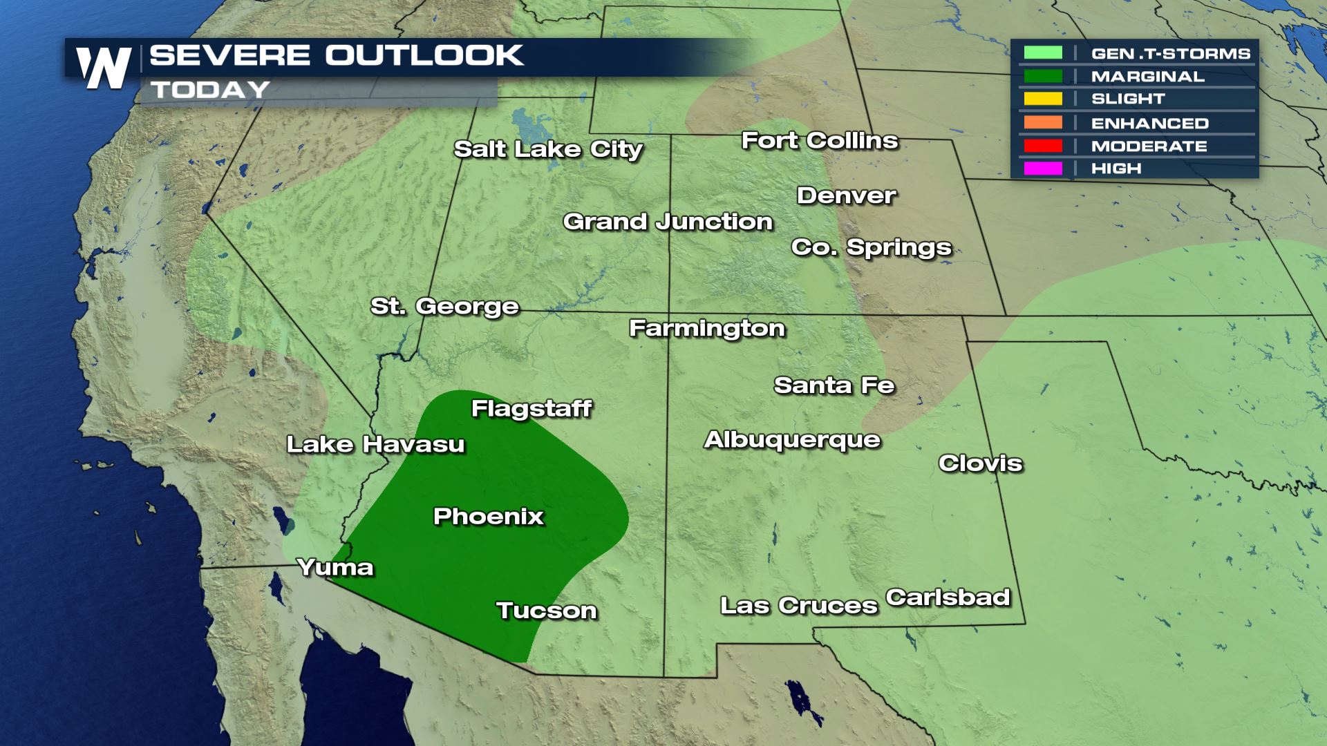 More Chances for Heavy Rain and a Dust Storm in Arizona Sunday