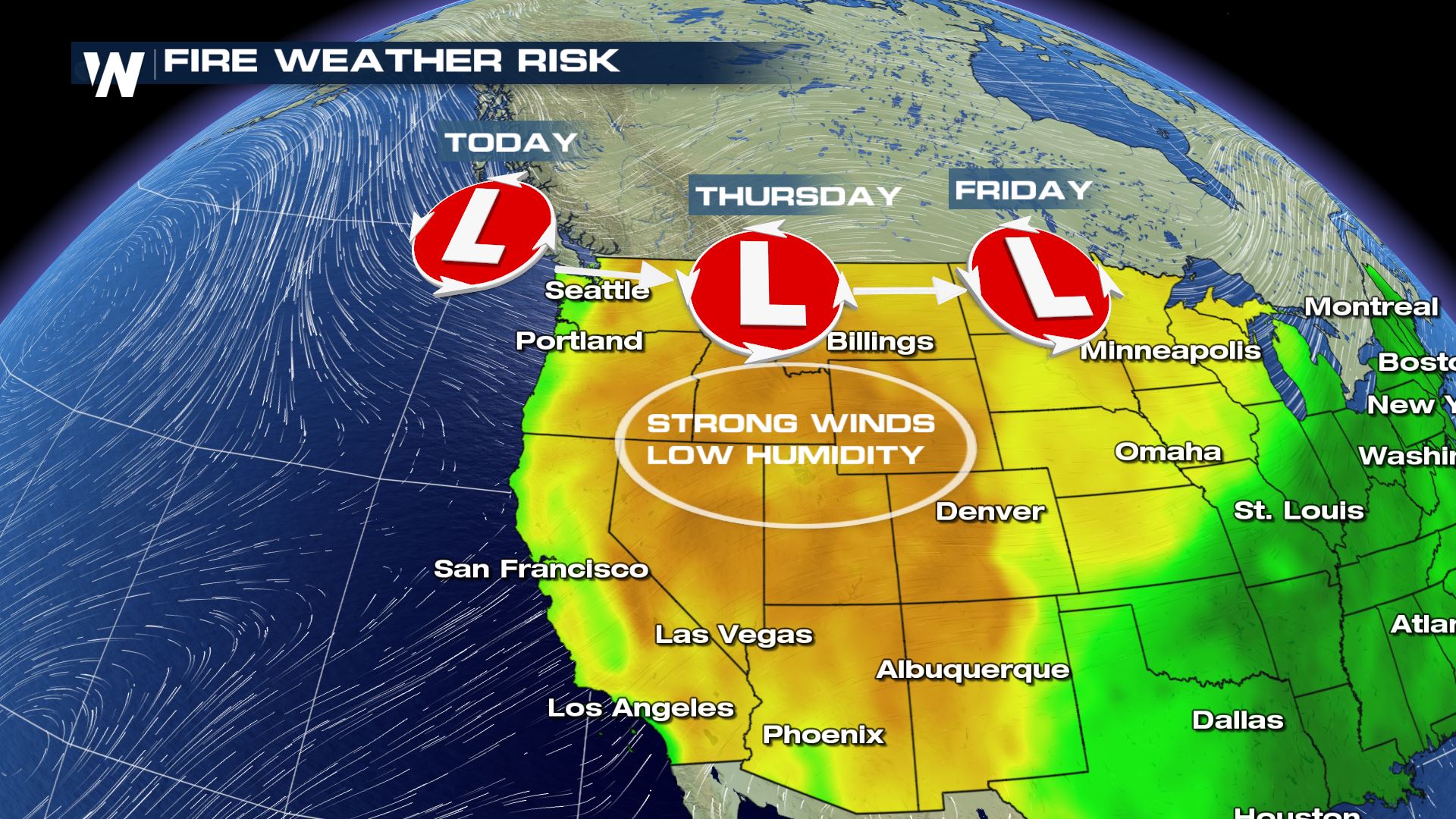 The Fire Weather Threat Continues Out West