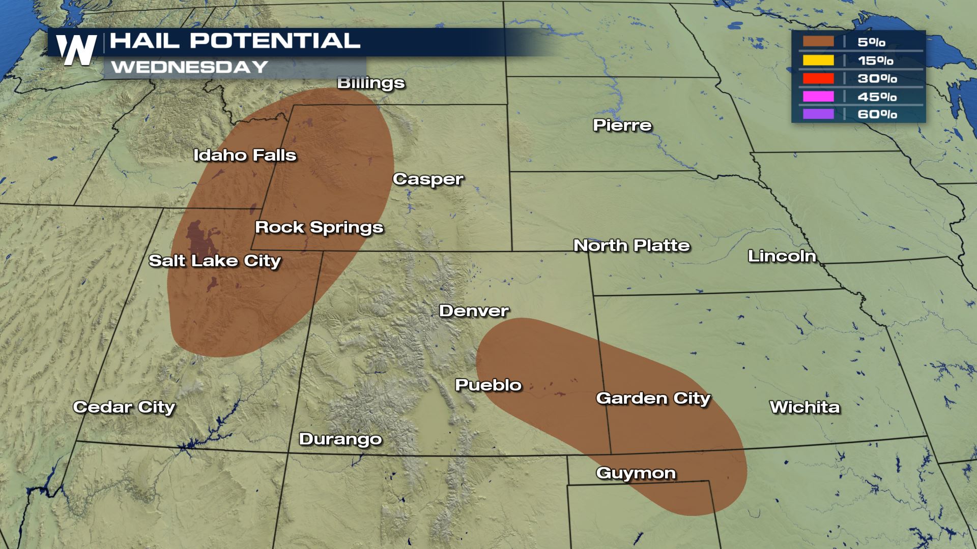 Strong Storms Possible for the Great Basin and Northern Rockies Wednesday