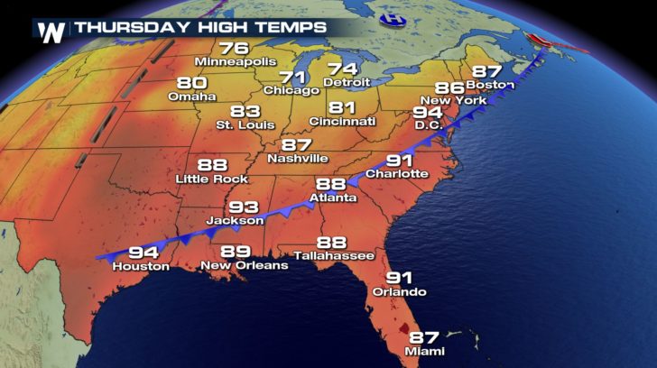 Cool Down in Store for the East Coast