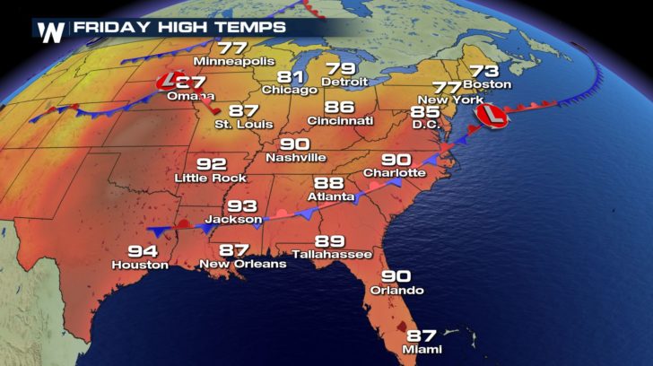 Cool Down in Store for the East Coast