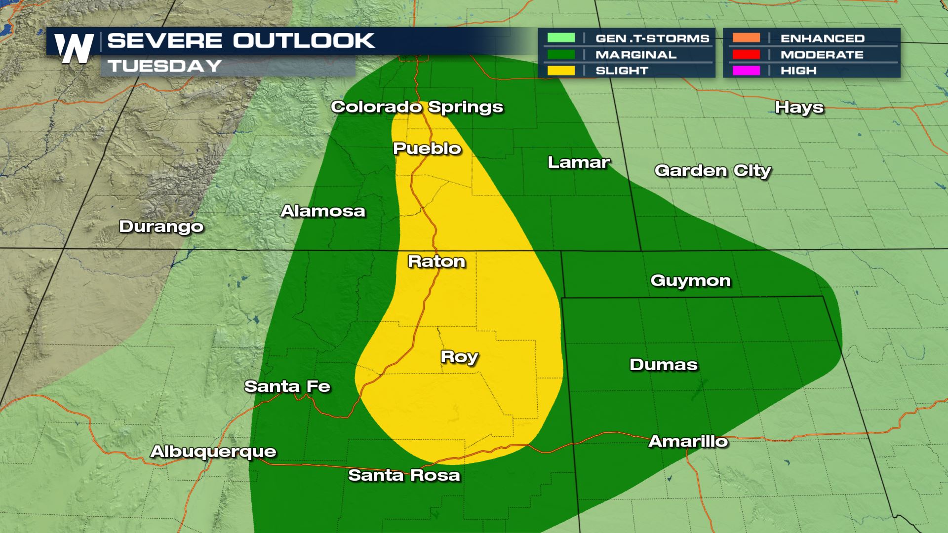More Severe Storms Tuesday for Colorado and New Mexico