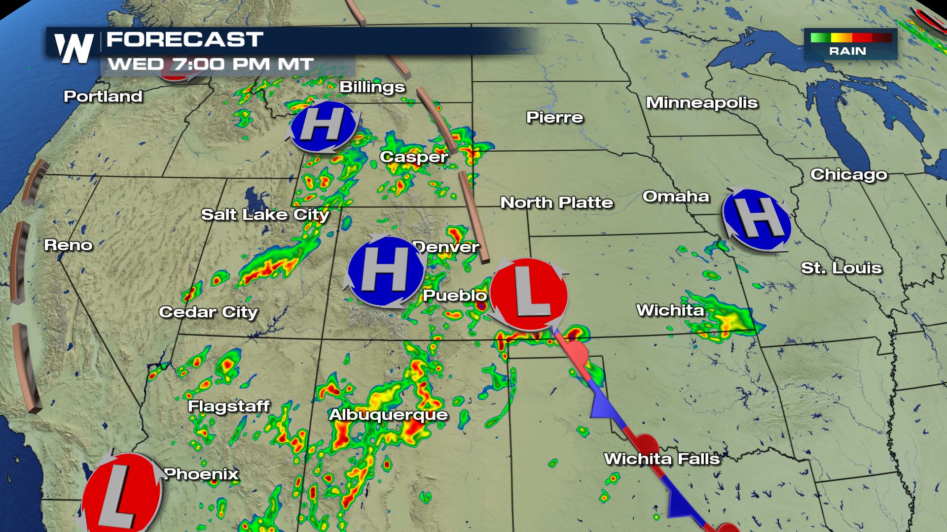 Strong Storms Possible for the Great Basin and Northern Rockies Wednesday