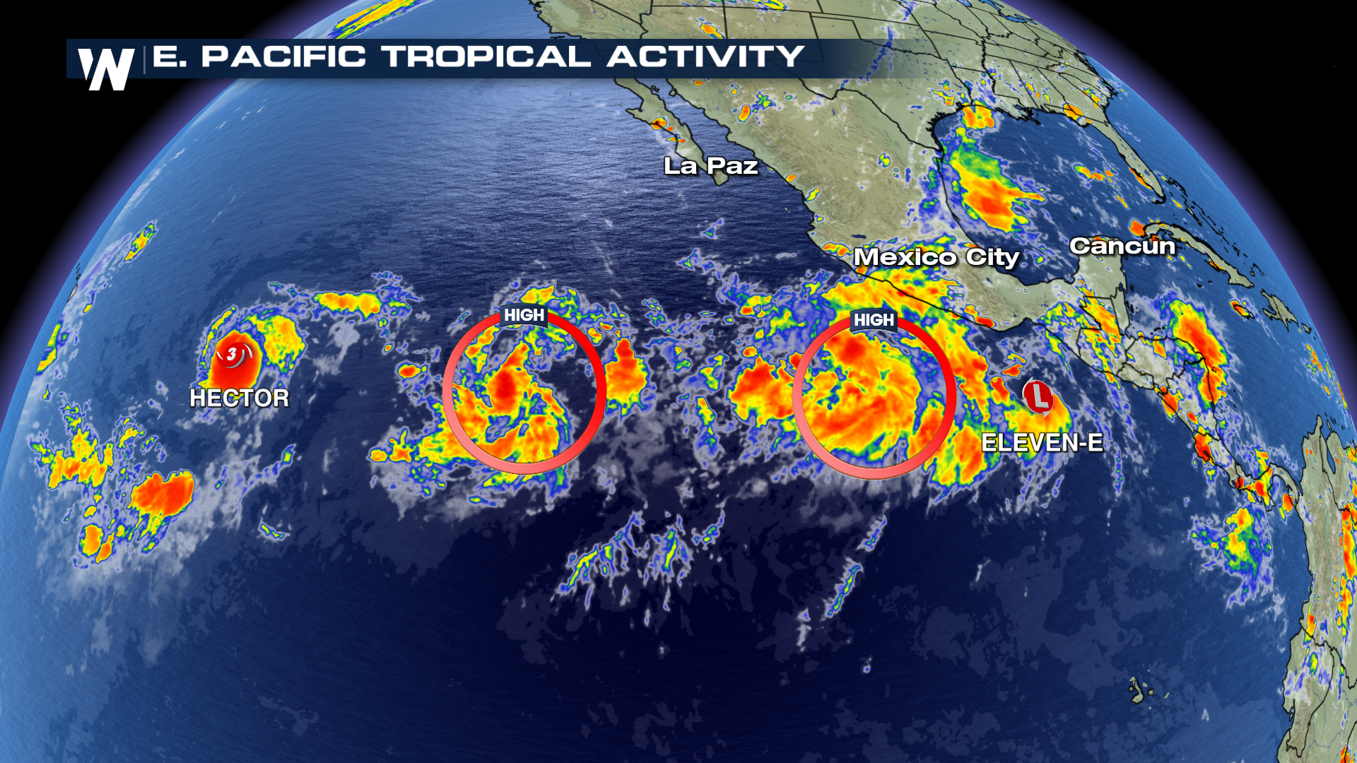 Tropical Depression 11-E Forms in Active E. Pacific - WeatherNation