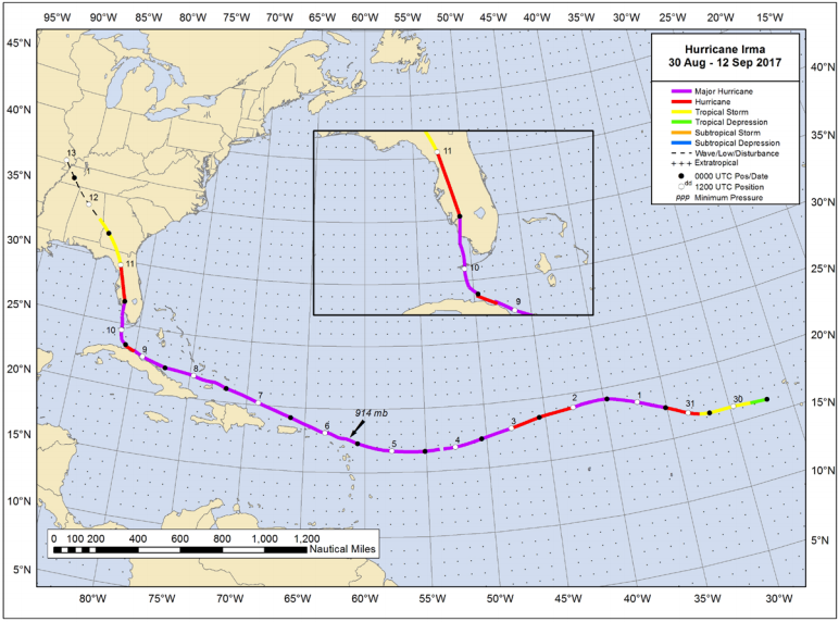 One Year After Hurricane Irma: How Data Helped Track the Storm