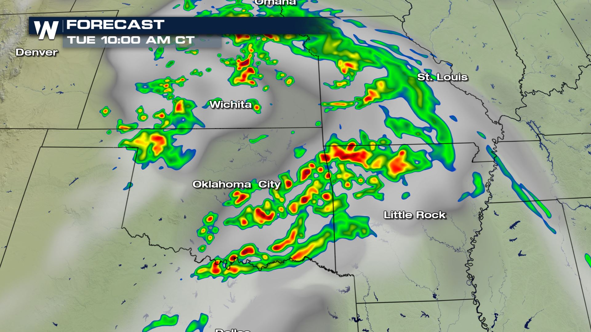 Flash Flooding Risk for Eastern Oklahoma and Western Arkansas Tuesday