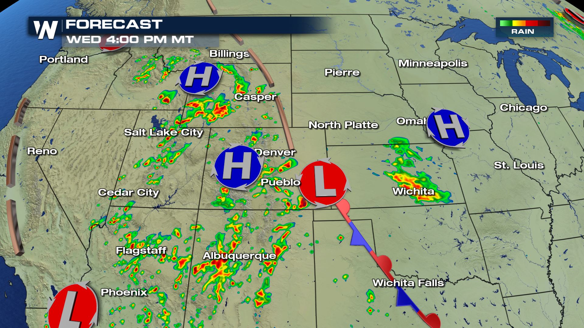 Strong Storms Possible for the Great Basin and Northern Rockies Wednesday