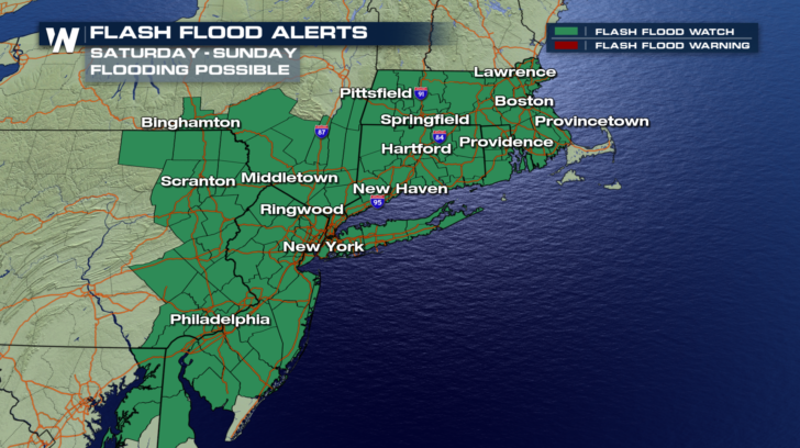 Flooding Rains Possible For the Northeast
