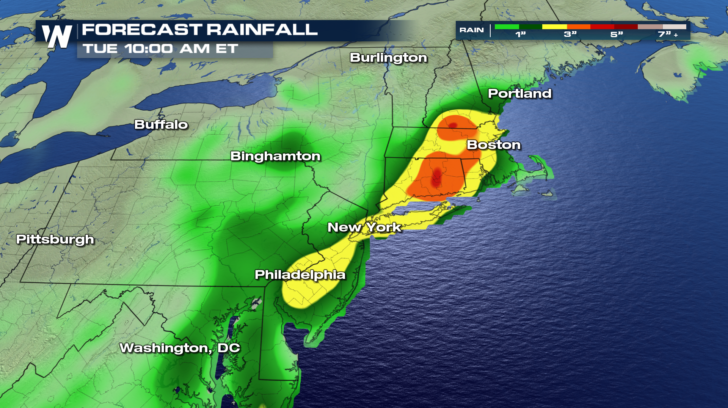 Flooding Rains Possible For the Northeast