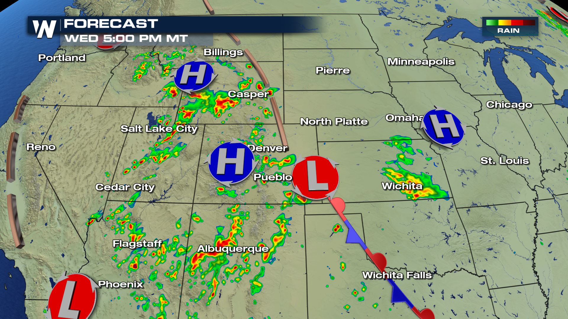 Strong Storms Possible for the Great Basin and Northern Rockies Wednesday