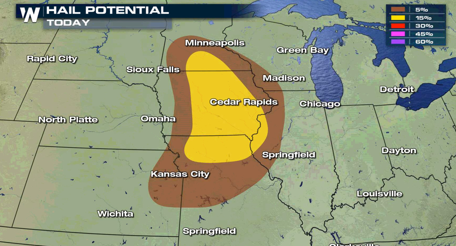 Severe Storms Possible in the Plains and Great Lakes into the Weekend