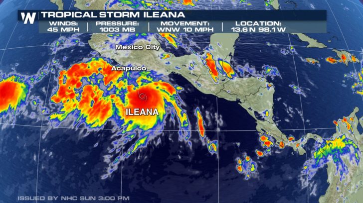 Tropical Storm Ileana Forms in the Eastern Pacific