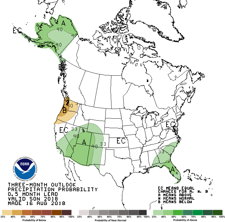 Nation Likely to Experience Above Average Temperatures for Next Three Months