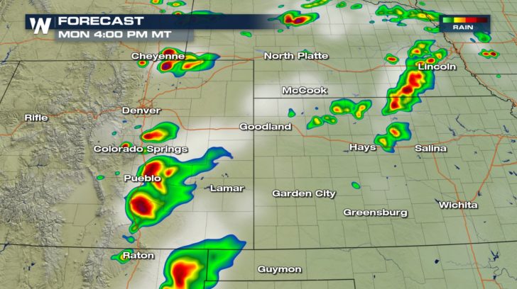 Severe Threat For Denver Area into Monday Evening