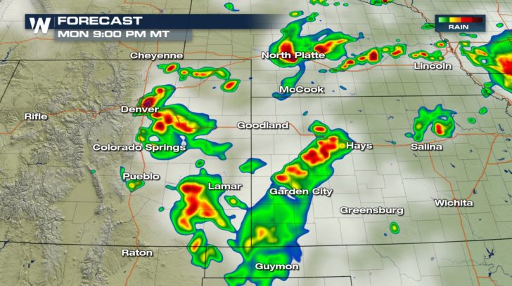 Severe Threat For Denver Area into Monday Evening