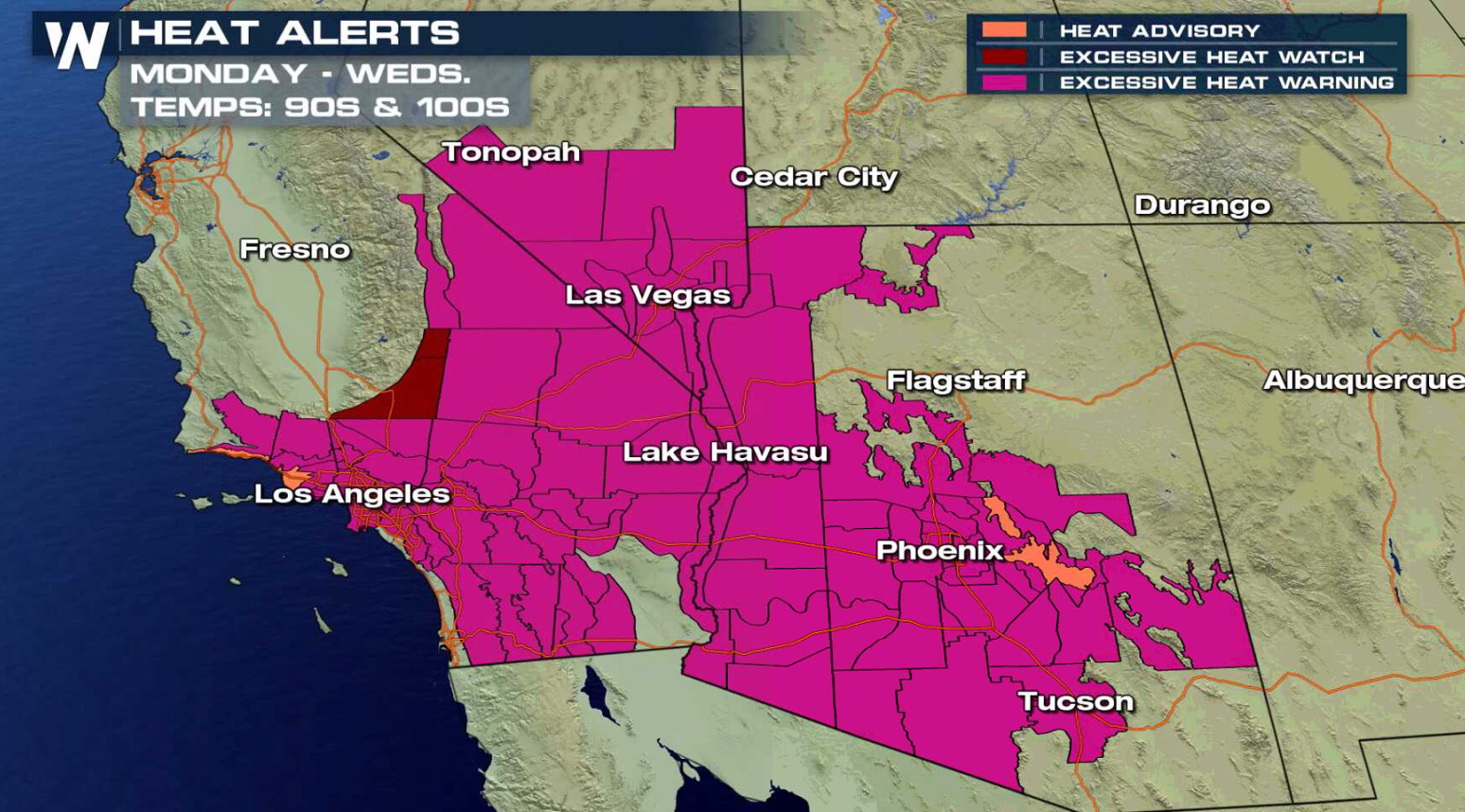 Excessive Heat Returns to the West