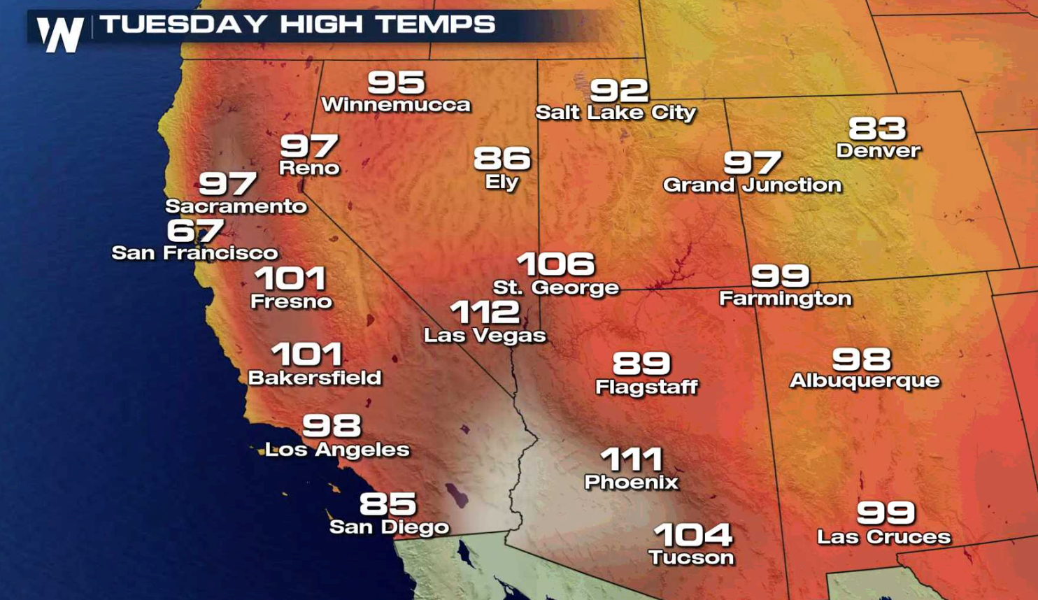 Excessive Heat Returns to the West