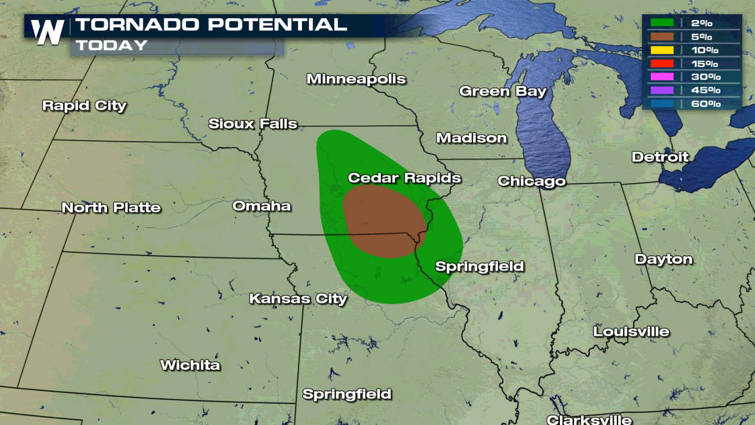 Severe Storms Possible in the Plains and Great Lakes into the Weekend