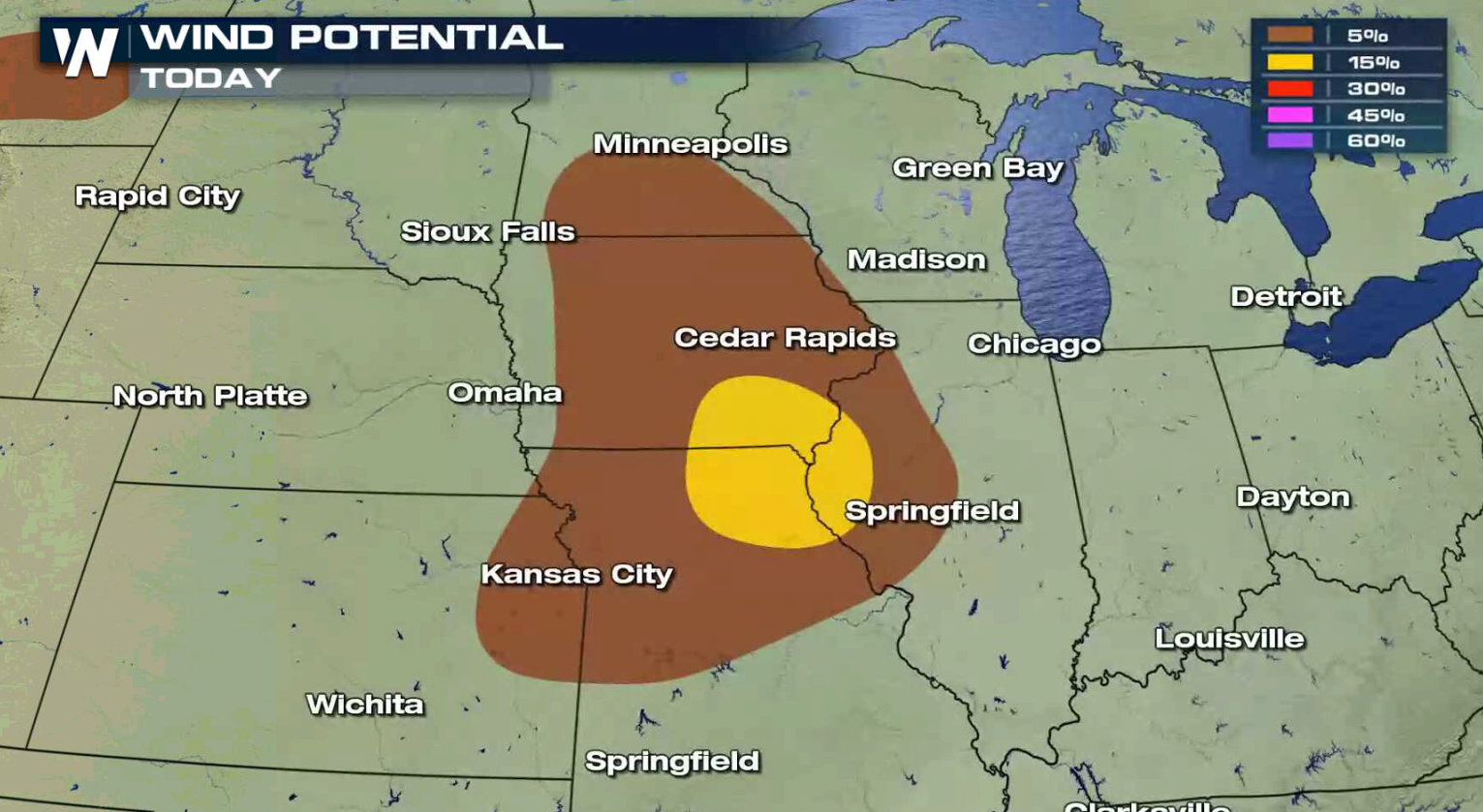 Severe Storms Possible in the Plains and Great Lakes into the Weekend