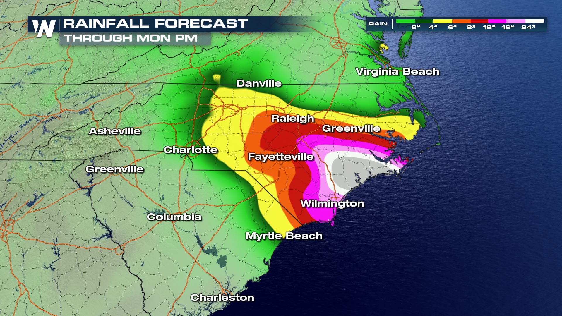 Florence Makes Landfall Over North Carolina