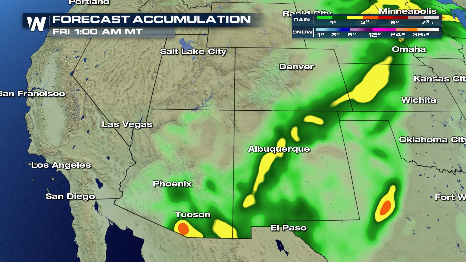 Tropical Moisture Feeds Rain Chances for SW