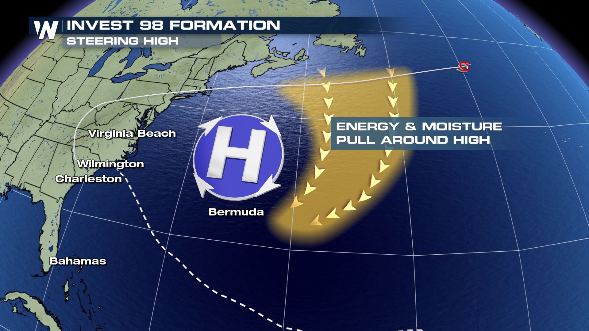 Tropical Low Nears East Coast