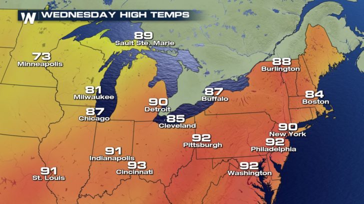 Heat & Humidity Hang on in the Northeast