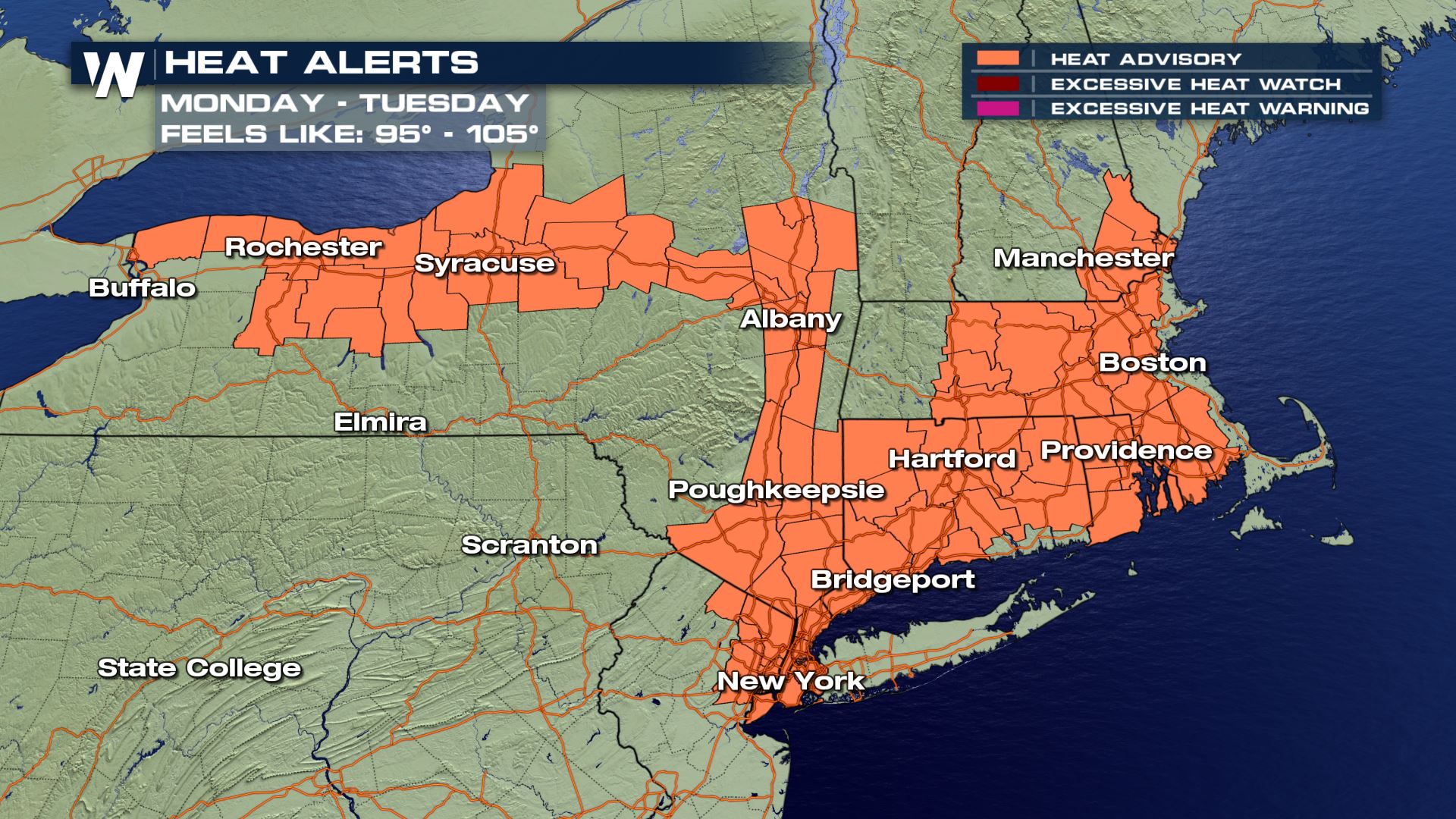 Heat & Humidity Hang on in the Northeast - WeatherNation