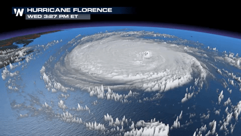 Hurricane Florence: Category 2, Hurricane Warnings For The Coast