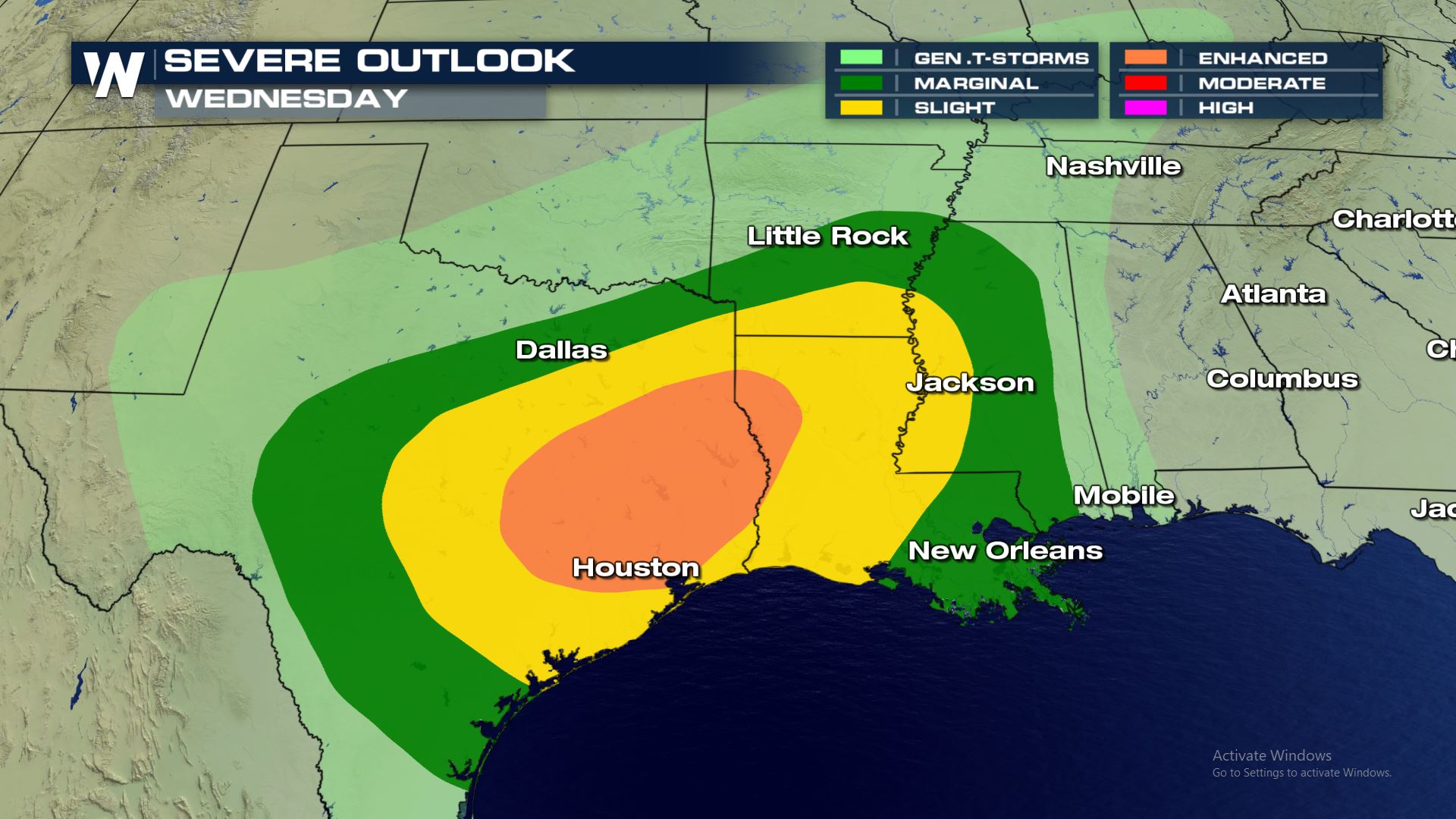 Severe Storms in the Forecast for East Texas on Halloween