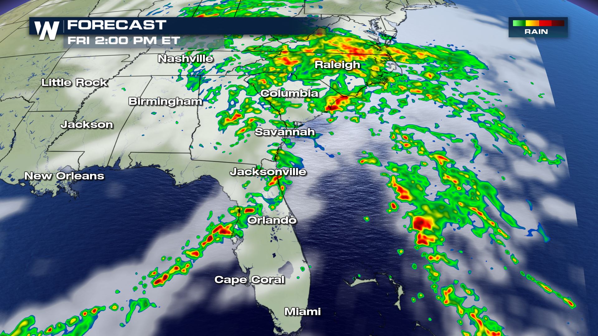 Severe Weather Chances for the Southeast Friday