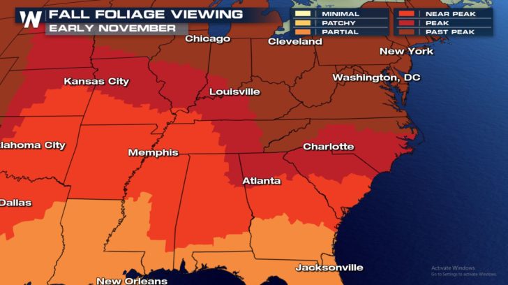 Fall Color is Peaking In The Southeast