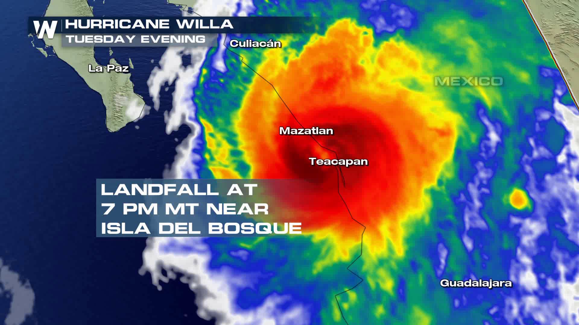 Hurricane Willa Makes Landfall in Western Mexico